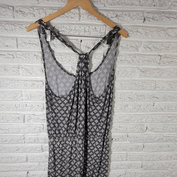 Old Navy Women Dress Extra Large XL Slip Black White Geometric GEO65XE - Picture 8 of 12